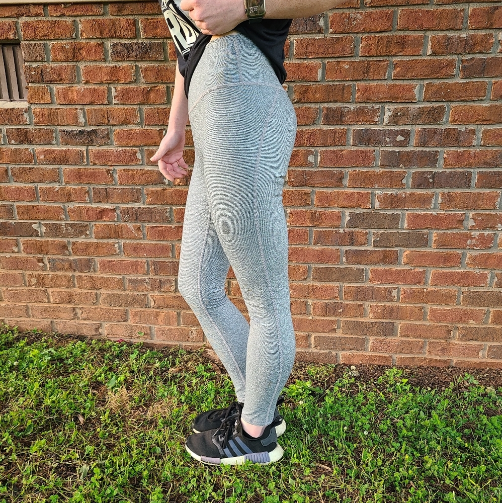 Brand New Fabletics High Waist Gray Powerhold Boost Leggings